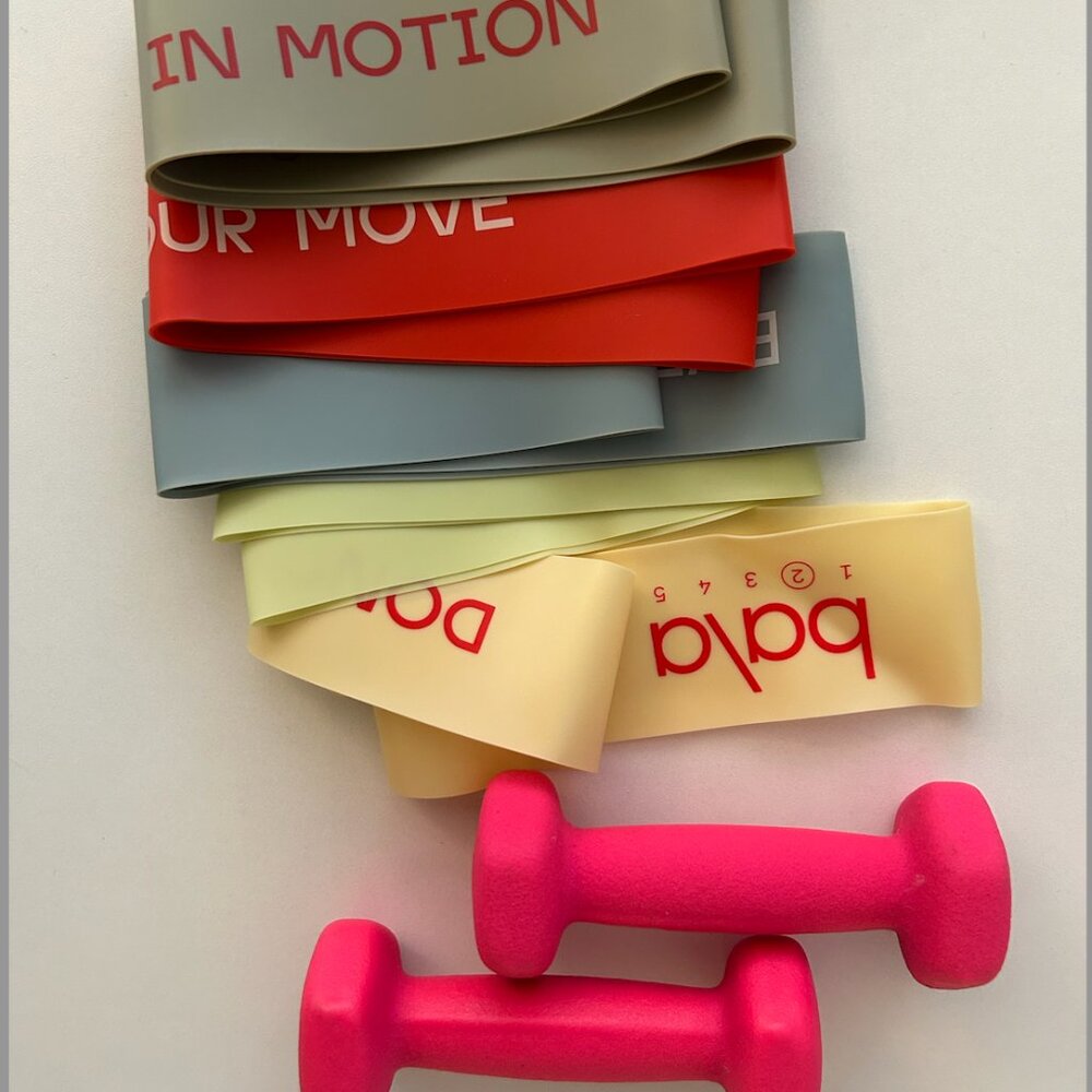 Bala Workout Bands and 1lb Weights